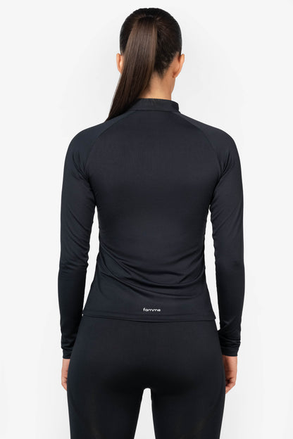 Black Essential Long Sleeve - for dame - Famme - Training Long Sleeve