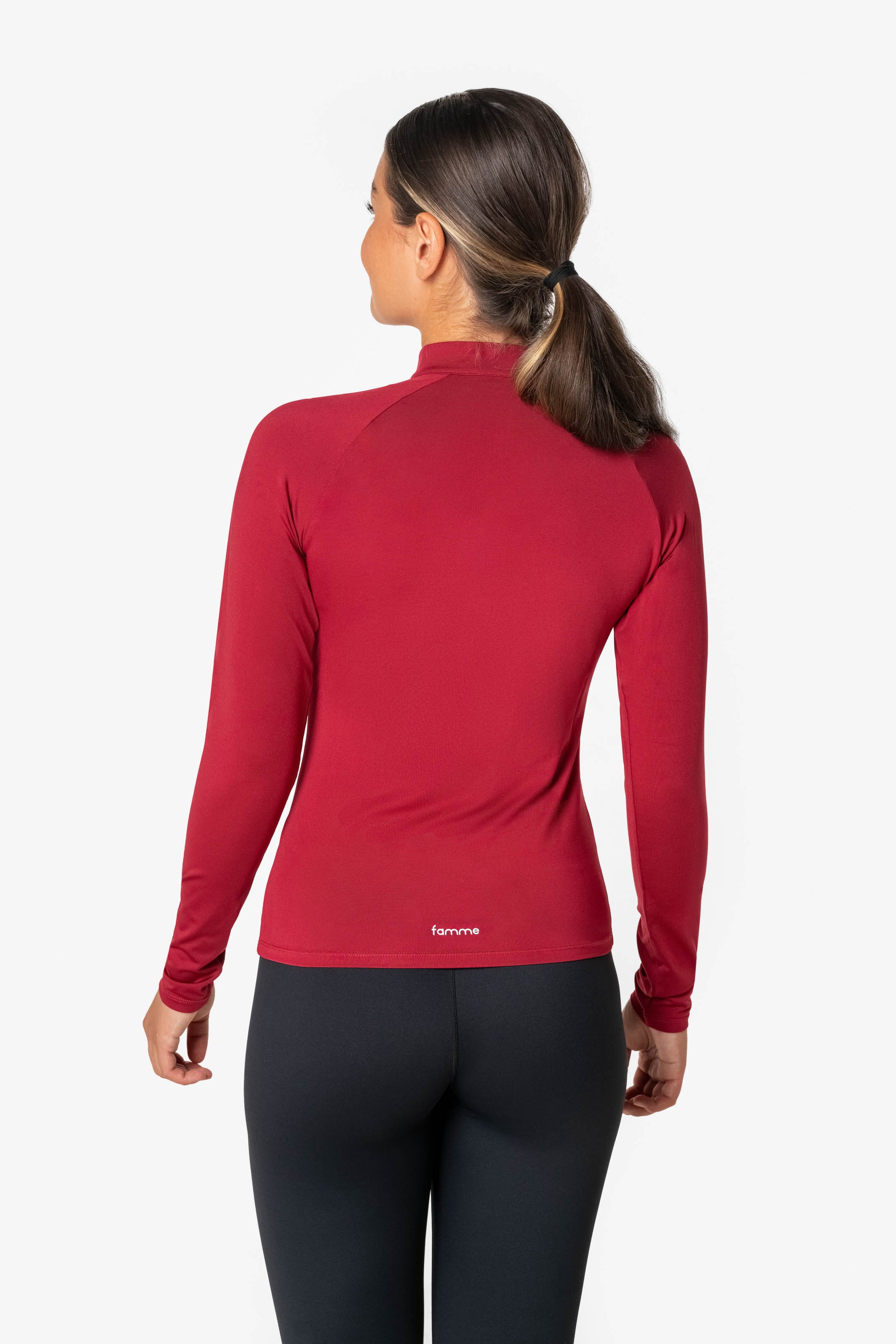 Red Essential Long Sleeve - for dame - Famme - Training Long Sleeve